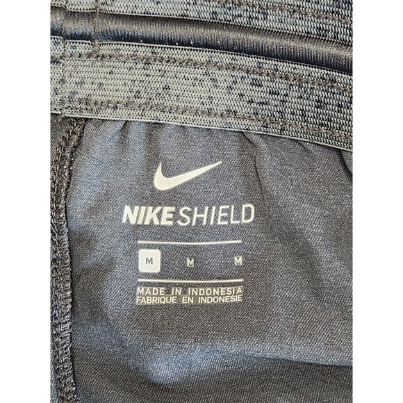 Nike Shield Pants Men's M Dark Gray Joggers Track Training Nylon Stretch Woven - Picture 3 of 6